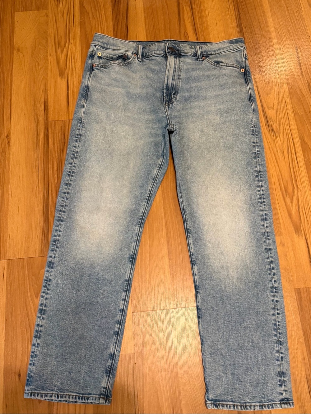 American Eagle Outfitters Men's Straight Jeans 33x30- Light Blue